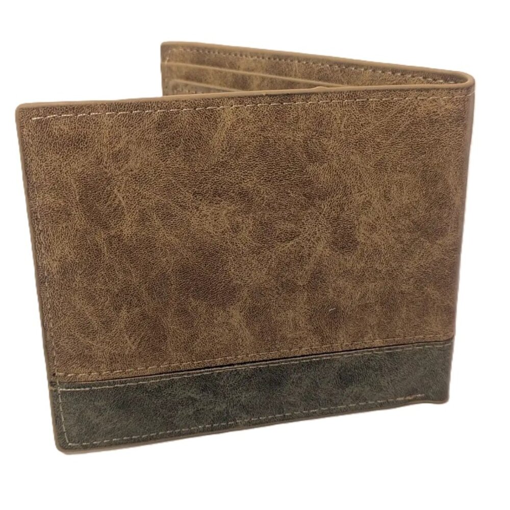 Goku Dragon Ball Brown Bifold Wallet Anime Logo ID Window - Picture 3 of 5
